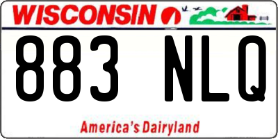 WI license plate 883NLQ