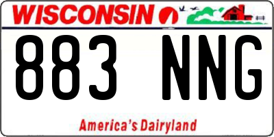 WI license plate 883NNG