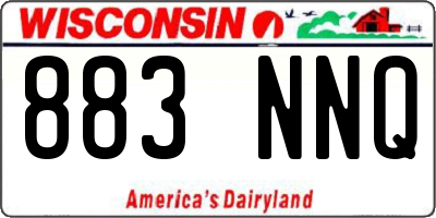 WI license plate 883NNQ