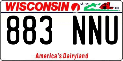 WI license plate 883NNU