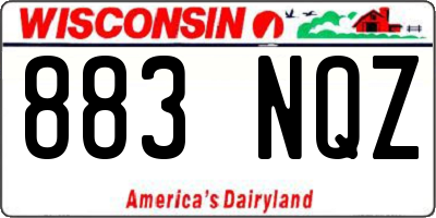WI license plate 883NQZ