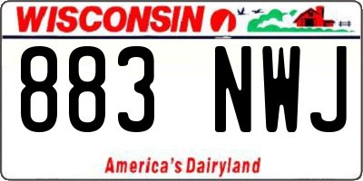 WI license plate 883NWJ