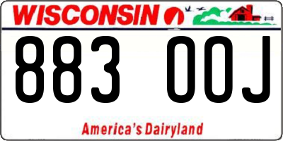 WI license plate 883OOJ