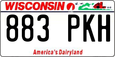 WI license plate 883PKH