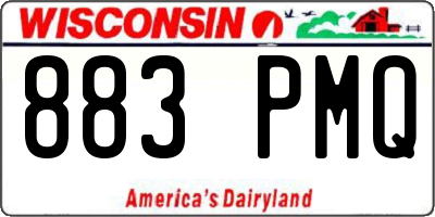 WI license plate 883PMQ