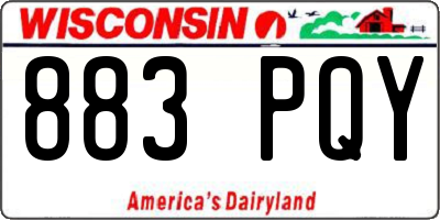 WI license plate 883PQY