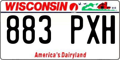 WI license plate 883PXH