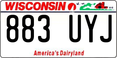 WI license plate 883UYJ