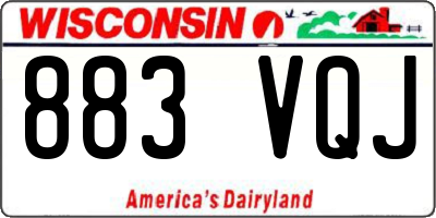 WI license plate 883VQJ