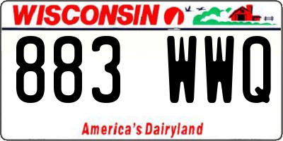 WI license plate 883WWQ