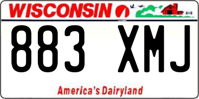 WI license plate 883XMJ
