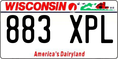 WI license plate 883XPL
