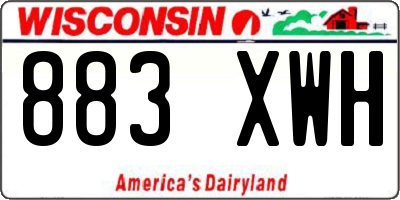 WI license plate 883XWH