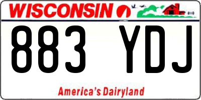 WI license plate 883YDJ
