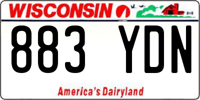 WI license plate 883YDN