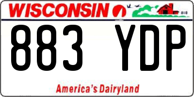 WI license plate 883YDP