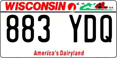 WI license plate 883YDQ