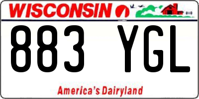 WI license plate 883YGL