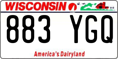 WI license plate 883YGQ