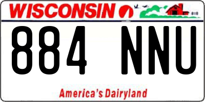 WI license plate 884NNU