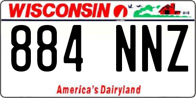 WI license plate 884NNZ