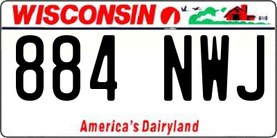 WI license plate 884NWJ