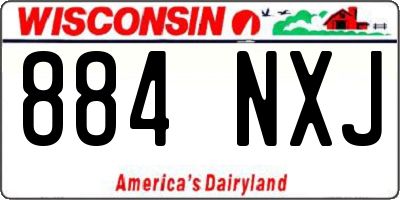 WI license plate 884NXJ