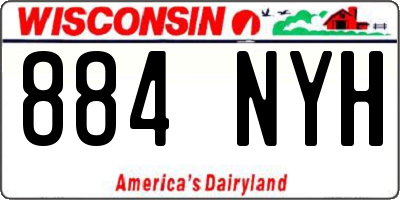 WI license plate 884NYH