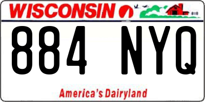 WI license plate 884NYQ