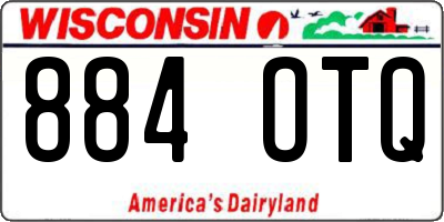 WI license plate 884OTQ