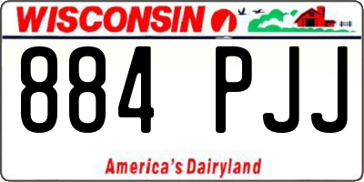 WI license plate 884PJJ
