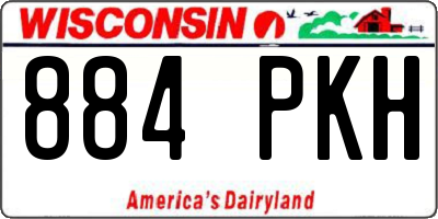 WI license plate 884PKH