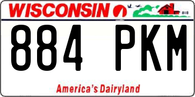 WI license plate 884PKM