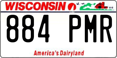 WI license plate 884PMR