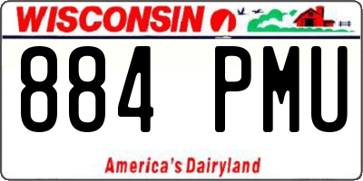 WI license plate 884PMU