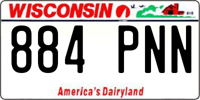 WI license plate 884PNN