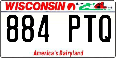WI license plate 884PTQ