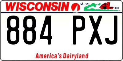 WI license plate 884PXJ