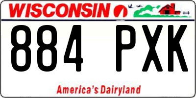 WI license plate 884PXK