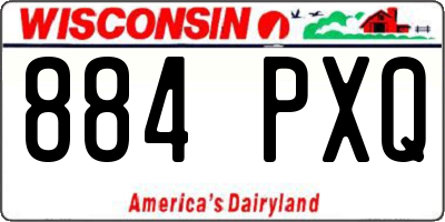 WI license plate 884PXQ