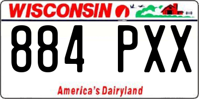 WI license plate 884PXX