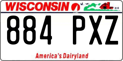 WI license plate 884PXZ