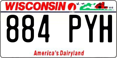 WI license plate 884PYH