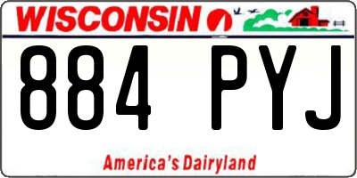 WI license plate 884PYJ