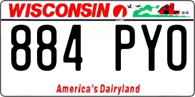 WI license plate 884PYO