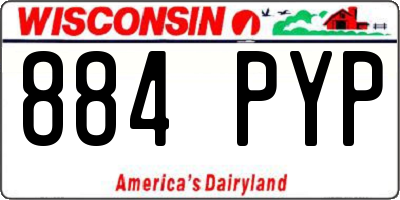 WI license plate 884PYP