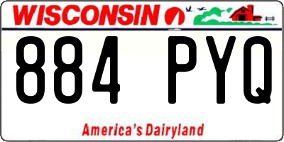 WI license plate 884PYQ