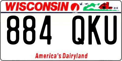 WI license plate 884QKU