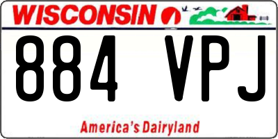 WI license plate 884VPJ