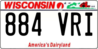 WI license plate 884VRI